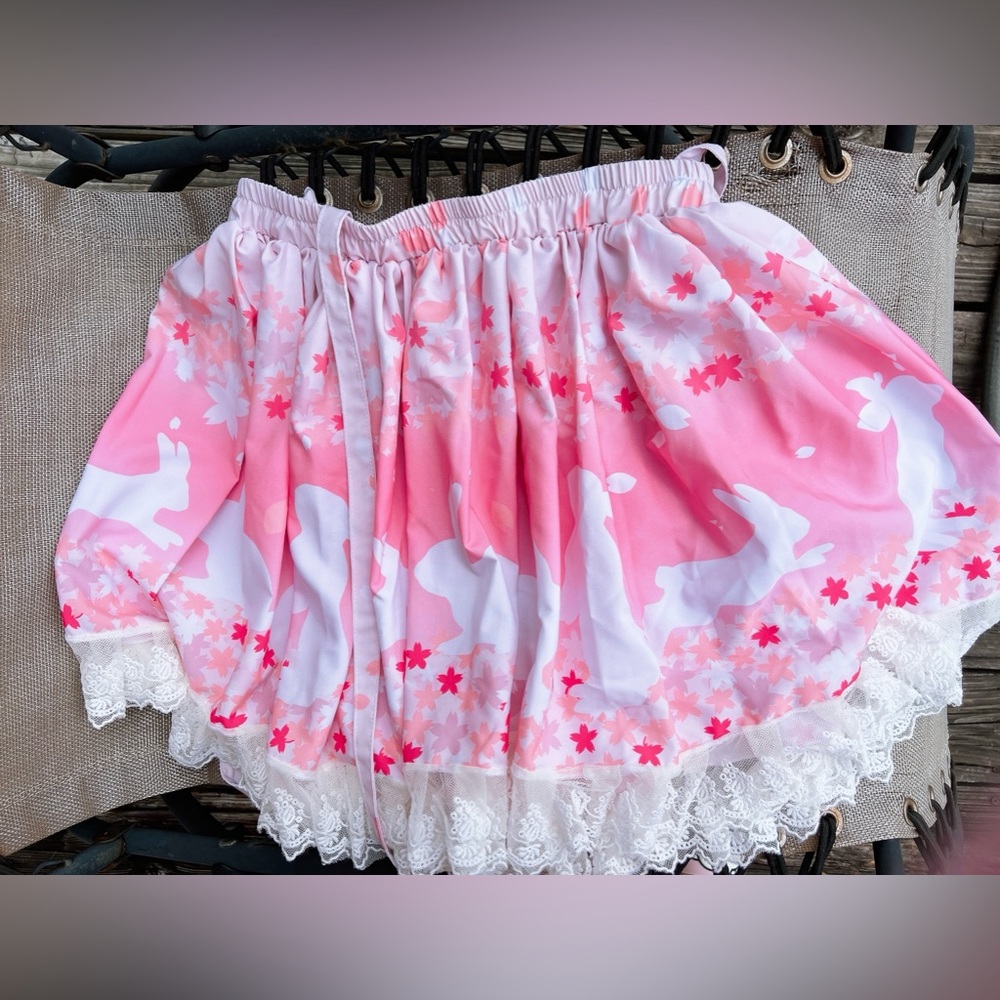 Sakura Pink Bunny Lolita Fashion Skirt